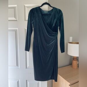Stunning Green Velvet Dress by Ralph Lauren